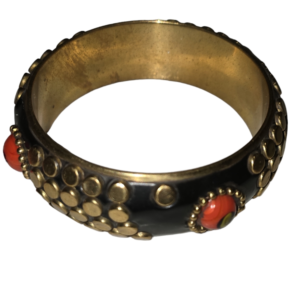 Vtg Brass Bangle with Design Lot 5
